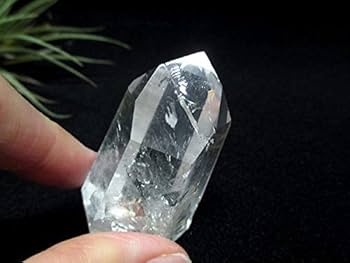 Amazon.co.jp: クォーツインクォーツ 貫入水晶 ポイント 原石